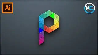 Geometric Mastery: Puzzle - inspired Letter P Logo Tutorial in Adobe Illustrator | KavuCreative