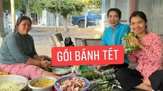 Episode 199 | Nhi's First Time Wrapping Banh Tet by Her Own Hands | Discovering the Secret Recipe