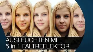 Ausleuchten mit einem Faltreflektor I Unterschiede der Flächen