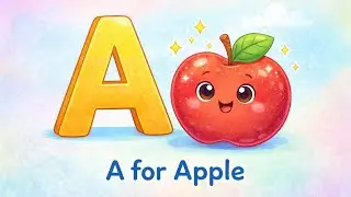 A for Apple 🍎 | ABC Song for Kids | Learn Alphabet A to &lrm;⁨@RABBITLEARNING⁩&nbsp; 