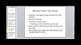 Clint's Quick Hitters   Reverse Floating (Bluefire Poker)