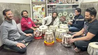 PT YOGESH SAMSI DISCIPLE YASHWANT VAISHNAV TABLA SOLO AT QKN & sons shop||TABLA SOLO PART-2