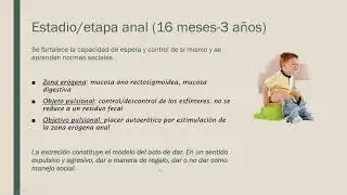 DESARROLLO PSICOSEXUAL EN LA INFANCIA  SEGUN FREUD