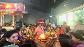 Day 9 - Vijayadashami - Brahmotsavam & Navaratri- Durga Homam Video 1