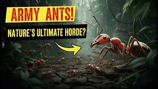 Army Ants: The Relentless Swarm of Eciton burchellii | MicroAntWorld Documentary