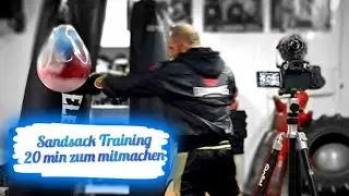 Sandsack workout mit Hacken zum mitmachen. #Sandsack #sandsacktraining