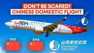 DON'T PANIC! | Shandong Airlines Boeing 737-85N Domestic Route | Yantai (YNT) x Shanghai (SHA)