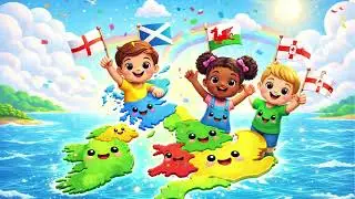 The UK Countries Song 🇬🇧 | England, Scotland, Wales & Northern Ireland | Fun Learning Song for Kids