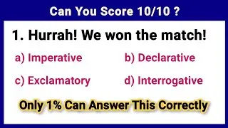 Can You Score 10/10 ? #EnglishTest #GrammarQuiz #MCQs #EnglishLearning #LearnEnglish