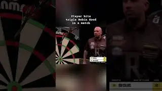 Player hits triple Robin Hood in a match #180 #dart #dartsnews #dartsport #lukelittler #pdc