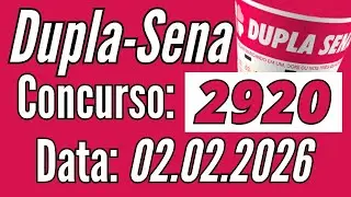 🢂 Resultado Dupla Sena 2920 de hoje / Fernando Arruda Loterias