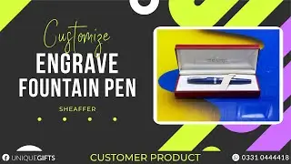 Sheaffer Fountain Pen | make it personal custom ENGRAVE lets you mark your text on your GADGET