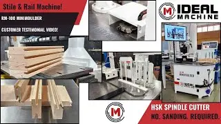 Stile And Rail Machine: Ideal Machine MiniMoulder Woodworking Shaper - HSK Quick Change Cutter Head