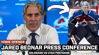 Jared Bednar PRAISES Scott Wedgewood & More After Avs WIN Home Opener vs Utah