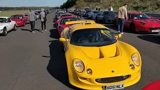 Line-up of Lotus cars at Hethel test track. #Lotus70