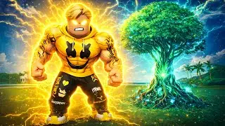 فيلم روبلوكس : ولد مزارع فقير فاجاه بيكتشف ان الشجرة دى🌳 كل ما تكبر قوتة تضاعف +1 💪✨+ التحديث
