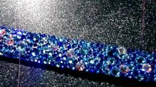 BLING BLING CRYSTALLIZED DOG COLLAR...!! TOO SPARKLY!