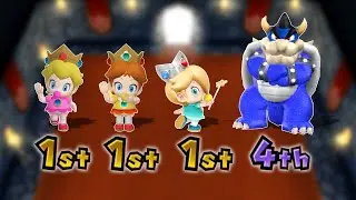 Mario Party 9 Battle Minigame - Baby Princess Vs Dark Bowser (Master Difficulty)