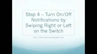 How to Turn On or Off Push Notifications iPhone HD