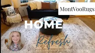 Montvoo Rugs Home Refresh! Washable Rug Review and Getting Spring Ready 