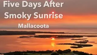Smoke Over Mallacoota | Five Days After Lightning Strike | Smoky Sunrise Drone Footage