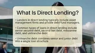 What Is Direct Lending? - All About Capitalism