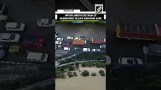 Drone captures Delhi&rsquo;s Kashmiri Gate ISBT submerged as Yamuna River rises