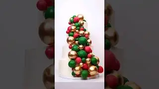 Mr. and Mrs. Claus Wedding Cake! Bakemas Day 11! #christmas #voiceover #easyrecipe