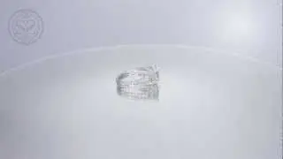 Dual Shank Micro Pave Engagement Ring featuring 1.5 Carat Princess Cut Diamond