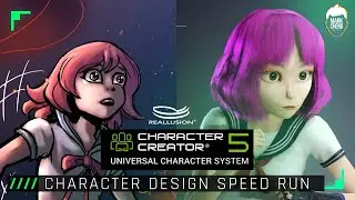 Character Creator 5 &mdash; скоростное прохождение &mdash; решение проблем с сеткой и глазами.