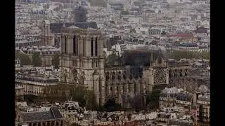 Notre Dame Cathedral in Paris - Photos Aligned Before and After the Fire on April 15, 2019