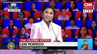 Where was Leni Robredo during the first day of the COVID-19 pandemic?