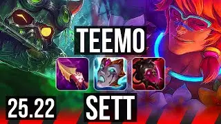 TEEMO vs SETT (TOP) | Legendary, 50k DMG | EUW Master | 25.22