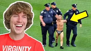 He Ran On The Field In a Speedo!