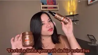 Testei a m&aacute;scara e o mega spray queravit de bio extratus 