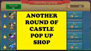 Lords Mobile - CASTLE POP UP SHOP IS BACK - All details revealed