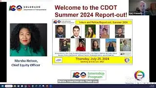 CDOT Intern Report Out - July 2024