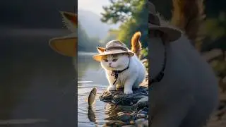 Chef Cat Makes Fish Fry Better Than You 😼🔥 #shorts #viralshorts #catvideos #funny