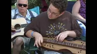 Sandy Boys. A Dulcimer jam at the 2009 Clifftop Festival.