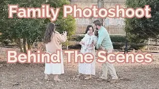 Family Photoshoot Posing Behind The Scenes