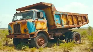 Genius Boy Restores Old Dump Truck After 36 Years of Abandonment - Resurrecting a Rusty Legend