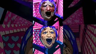 Original Barbie Slendrina's Mom Jumpscare vs Anine Barbie Slendrina's Mom Jumpscare #granny #barbie