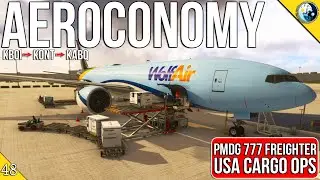 Virtual Airline Flights | WolfAir on Aeroconomy | Flying the PMDG 777 Freighter