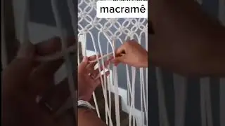 Cortina em Macram&ecirc; #macrame #handmade autoria desconhecida