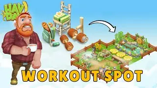Hay Day Design Idea with the WORKOUT SPOT decoration! 💪