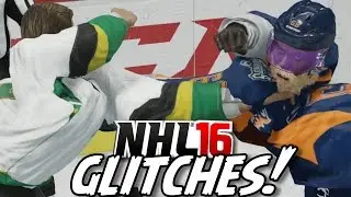 NHL 16 Funny Glitches, Hits & Moments #2