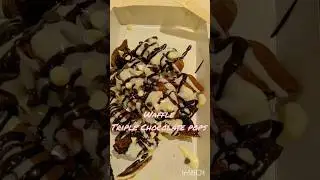 Waffle Triple Chocolate pops 😋 #waffle #chocolate #pop #food #tasty #subscribe #love #shortsfeed