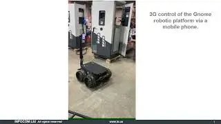 3G control of the Gnome robotic platform via a mobile phone