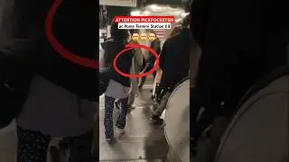 🤯 Attention Pickpockets at Roma Termini Station Caught on Camera 📹 #Pickpocket #Thief #Viral #Italy