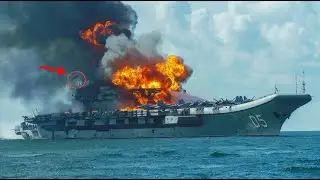 Shocking the World! Aircraft Carrier Carrying 70 Russian Fighter Jets Was Destroyed by Ukraine